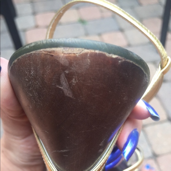 Colin Stuart wooden strappy sandals size 7 1/2 - Picture 3 of 6